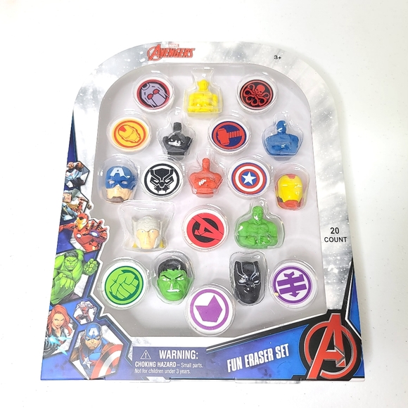 Marvel Other Marvel Avengers Fun Eraser Set 2 Count Back To School